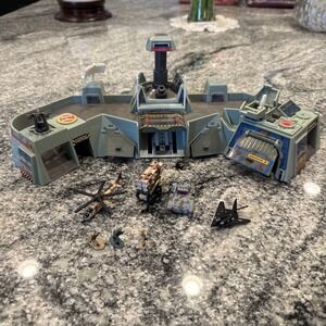 MICRO MACHINES BATTLEZONES 1993 FIRESTORM MISSILE BASE‎ 3 Piece Vintage + Extras